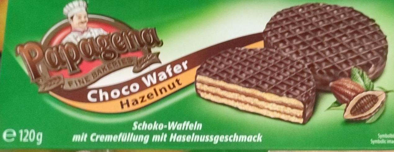 Фото - Chocolate wafers with hazelnut flavoured cream filling Papagena