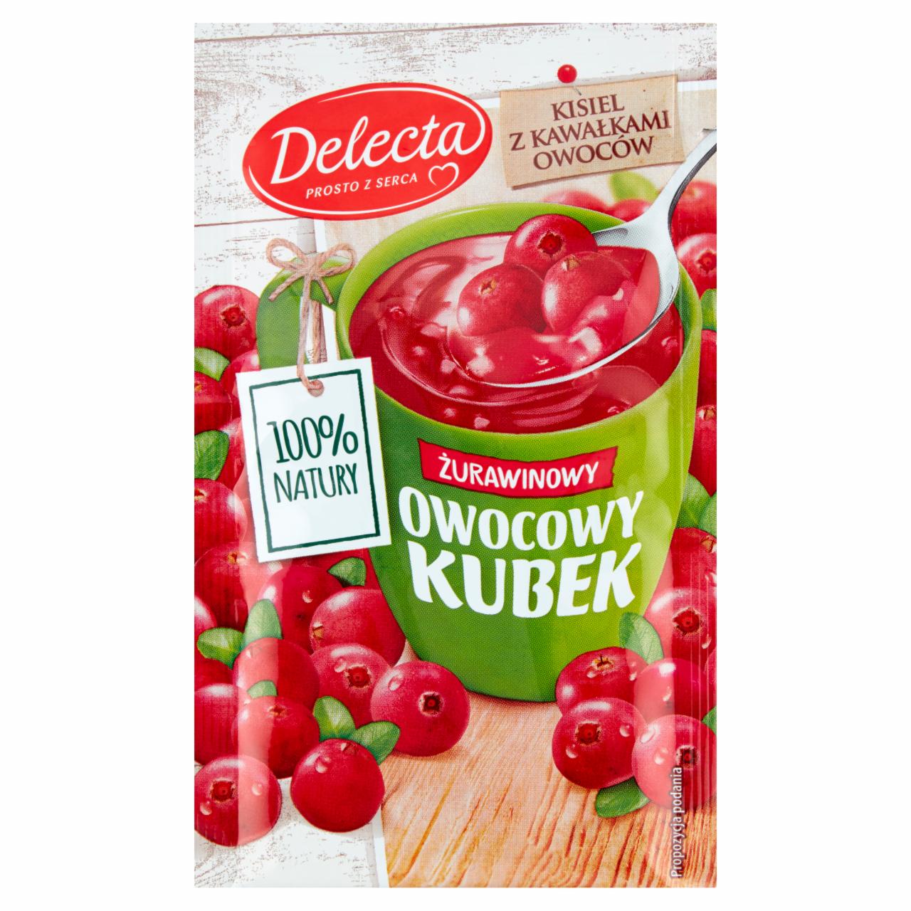 Фото - Owocowy kubek Kisiel smak żurawinowy Delecta