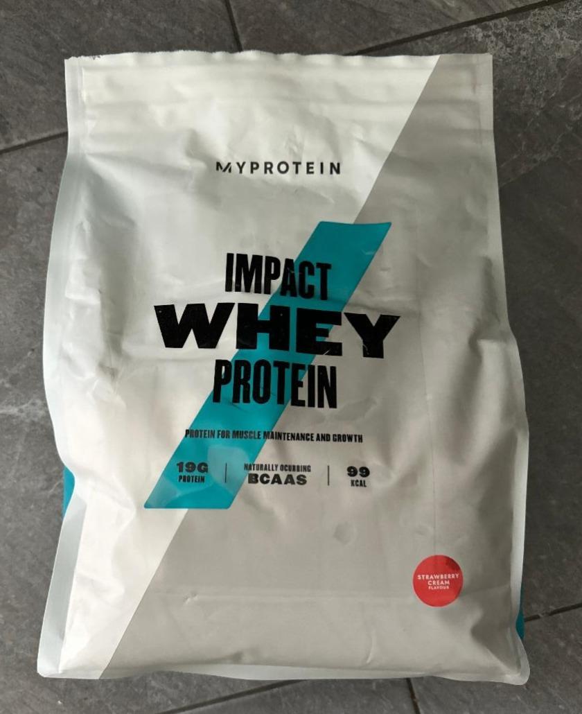 Фото - Impact Whey Protein Strawberry cream My Protein