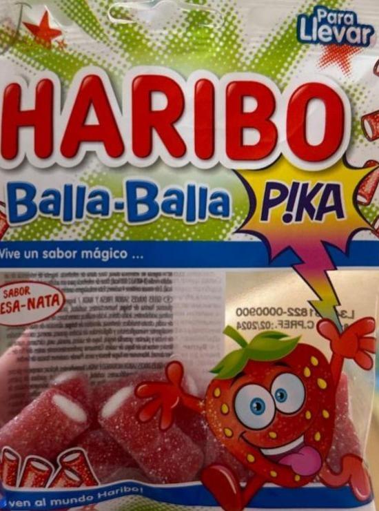 Фото - Желейні цукерки веганські зі смаком полуниці Haribo Balla Haribo