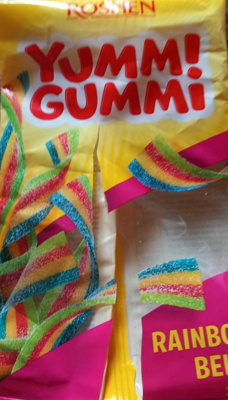 Фото - Цукерки желейні неглазуровані Rainbow Belts Yummi Gummi Roshen
