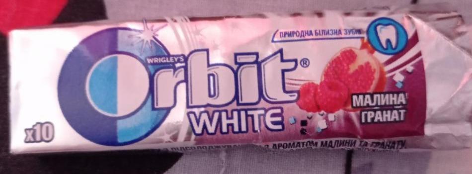 Фото - Гумка жувальна без цукру Малина-гранат White Orbit