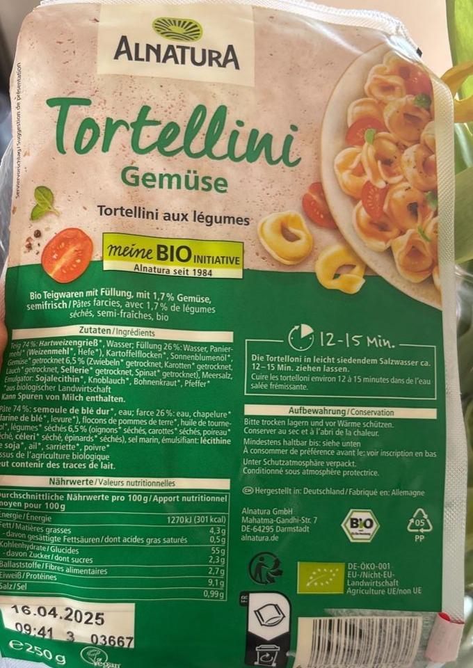 Фото - Tortellini Gemüse Alnatura