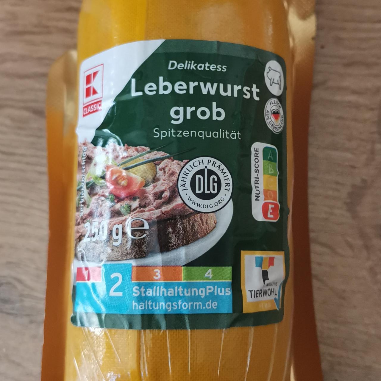 Фото - Delikatess leberwurst grob K-Classic