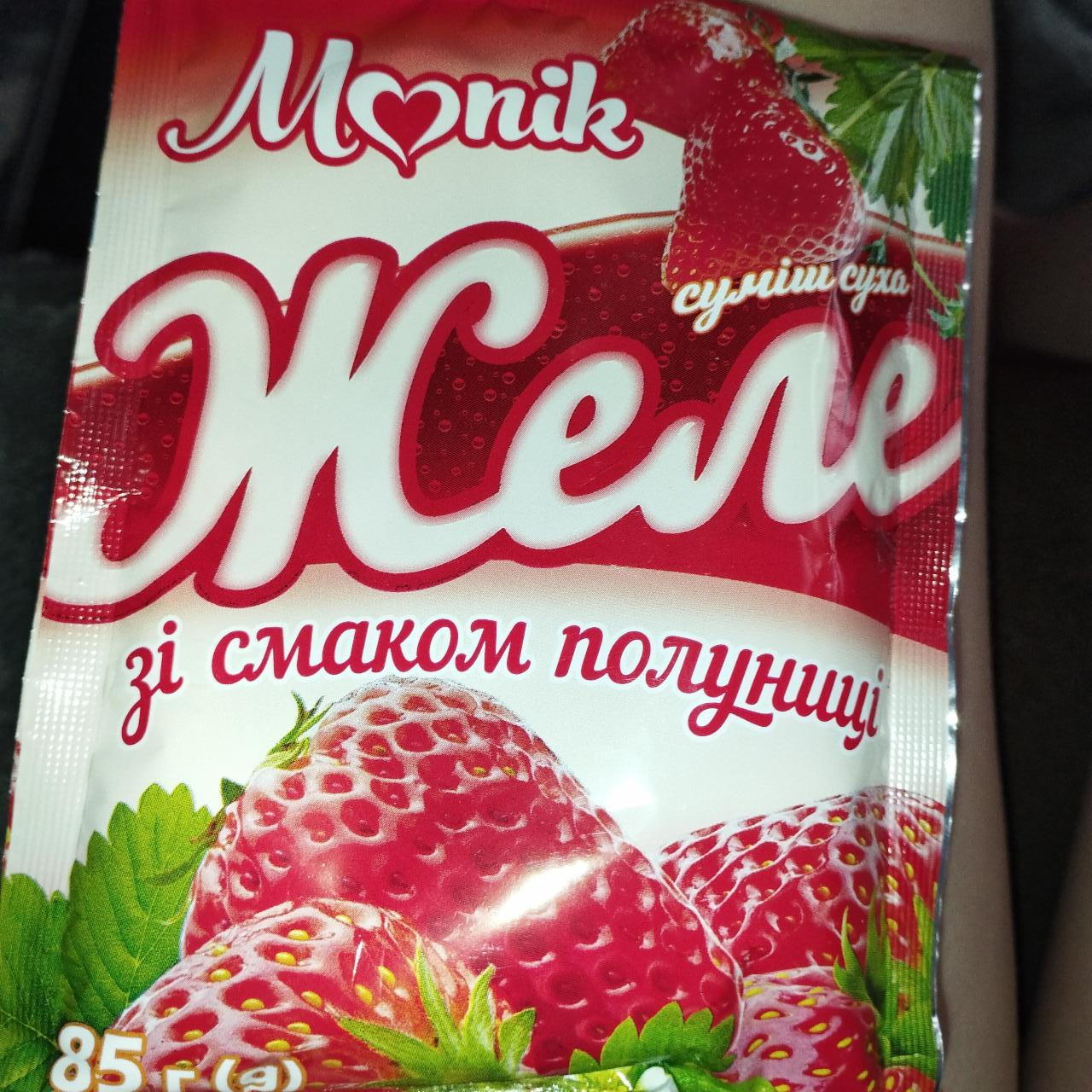 Фото - Желе зі смаком полуниці Monik