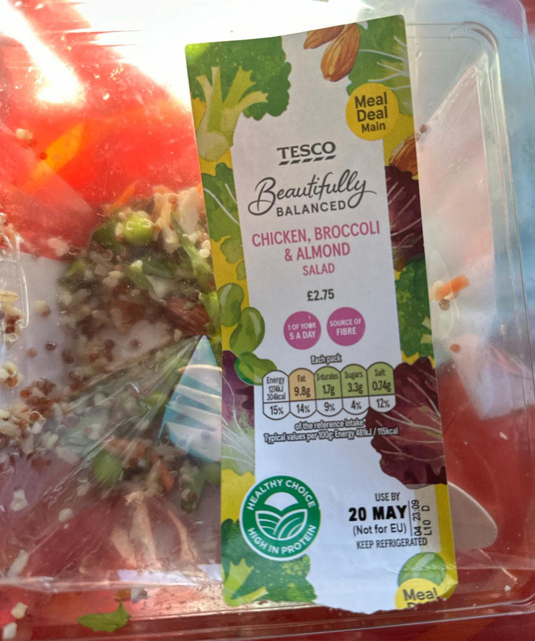 Фото - Chicken Broccoli & Almond Salad Tesco