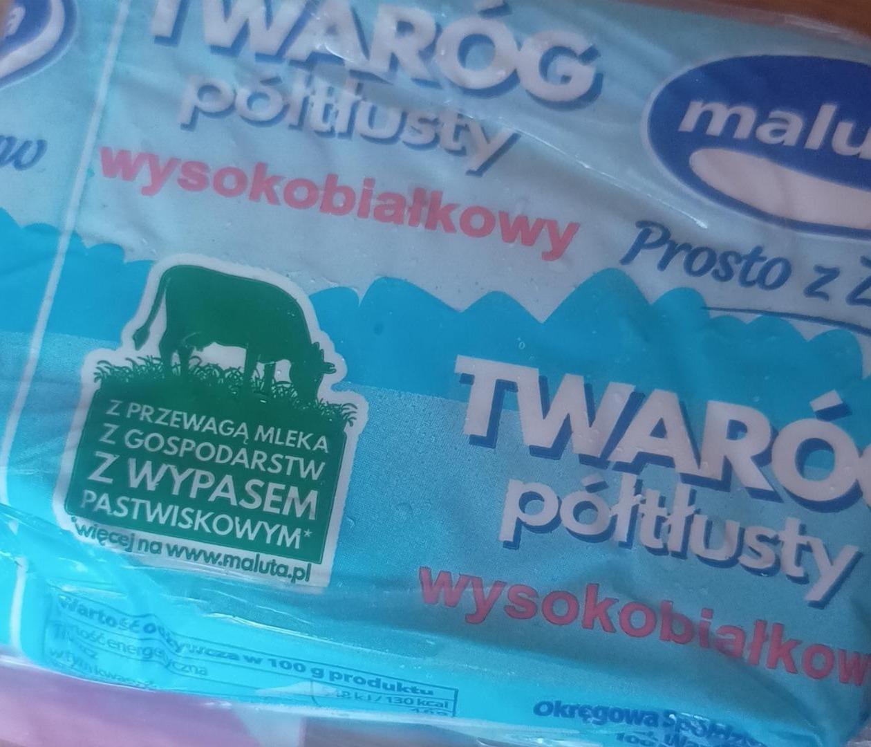 Фото - Twaróg półtłusty wysokobiałkowy Maluta