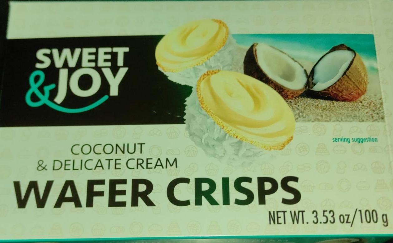 Фото - Wafer crisps coconut delicate cream Sweet & Joy