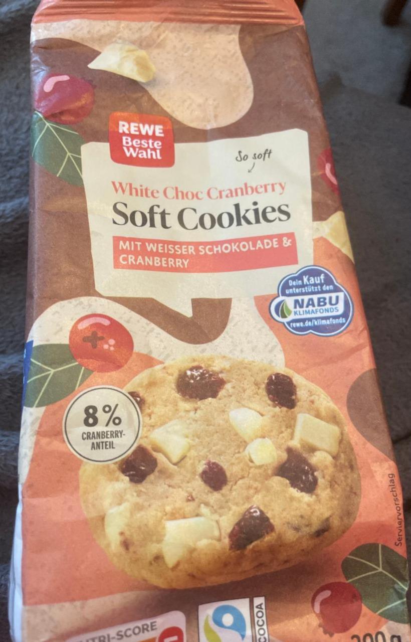 Фото - White Choc Cranberry Soft Cookies Rewe Beste Wahl