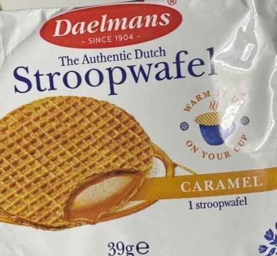 Фото - Вафлі з 50% карамельною начинкою Stroopwafel Daelmans