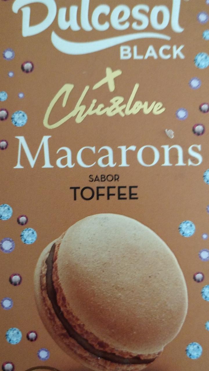 Фото - Печиво Macarons ириска Dulcesol Black Toffee