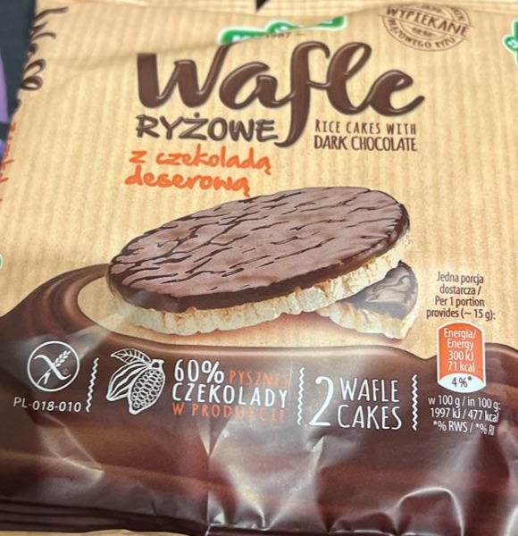Фото - Wafle ryżowe z czekoladą deserową Kupiec