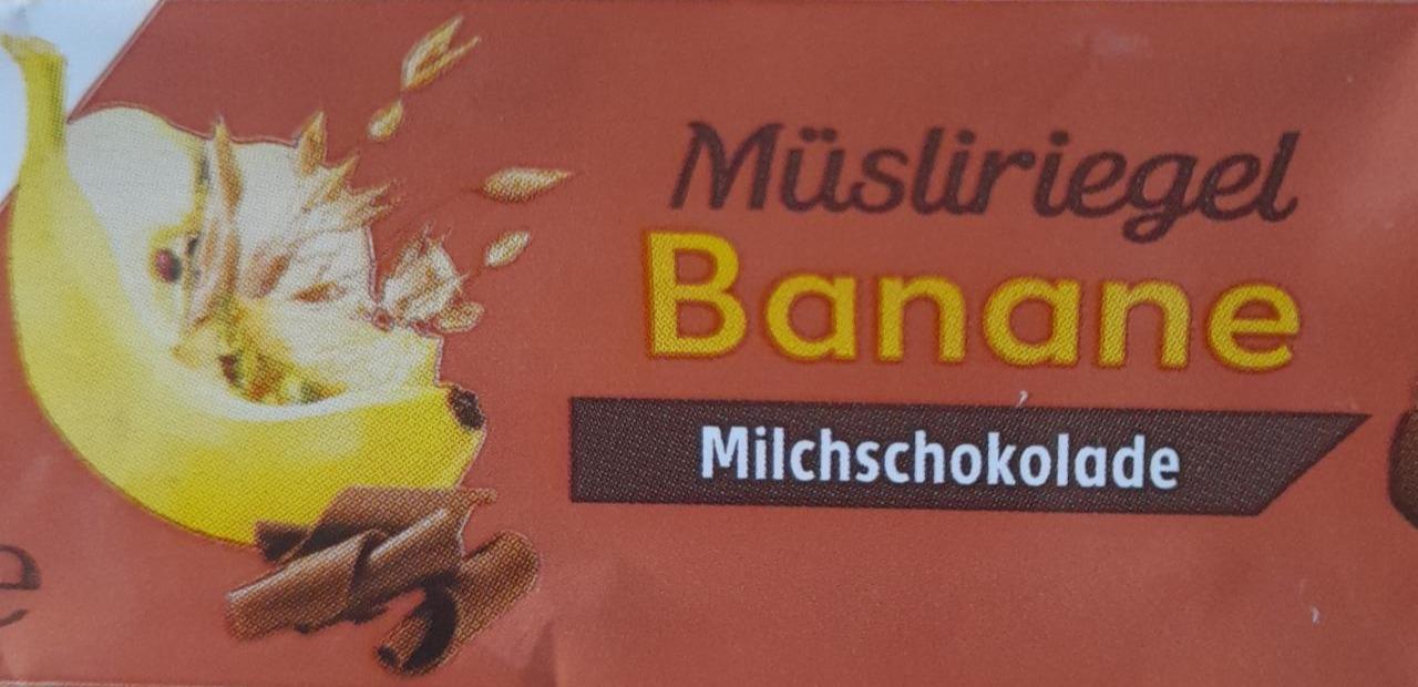 Фото - Батончик мюслі банан молочний шоколад K-Classic