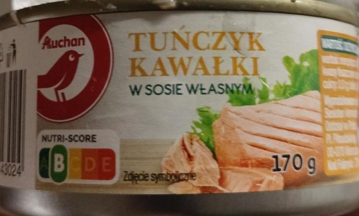 Фото - Тунець шматочками у власному соці Auchan