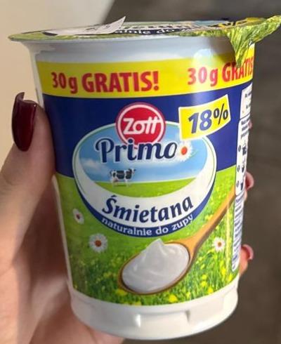 Фото - Primo śmietana 18 % Zott