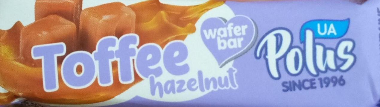 Фото - Батончик вафельний в шоколаді Toffee caramel wafer bar Polus
