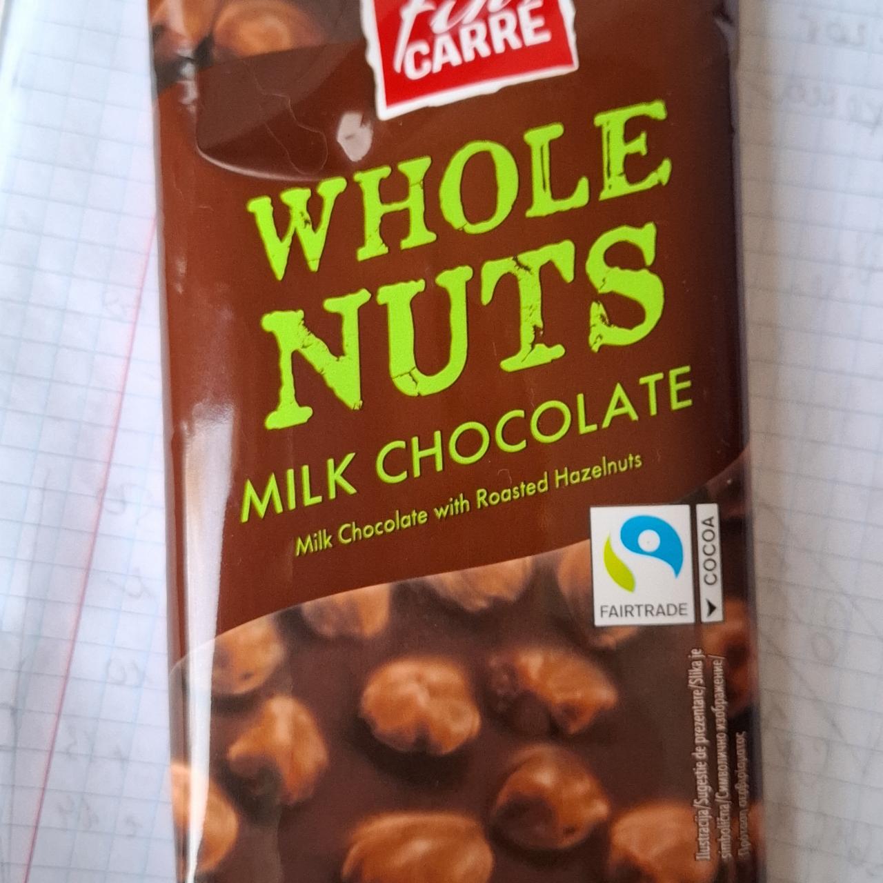 Фото - Milk chocolate with roasted hazelnuts Whole Nuts Fin Carre