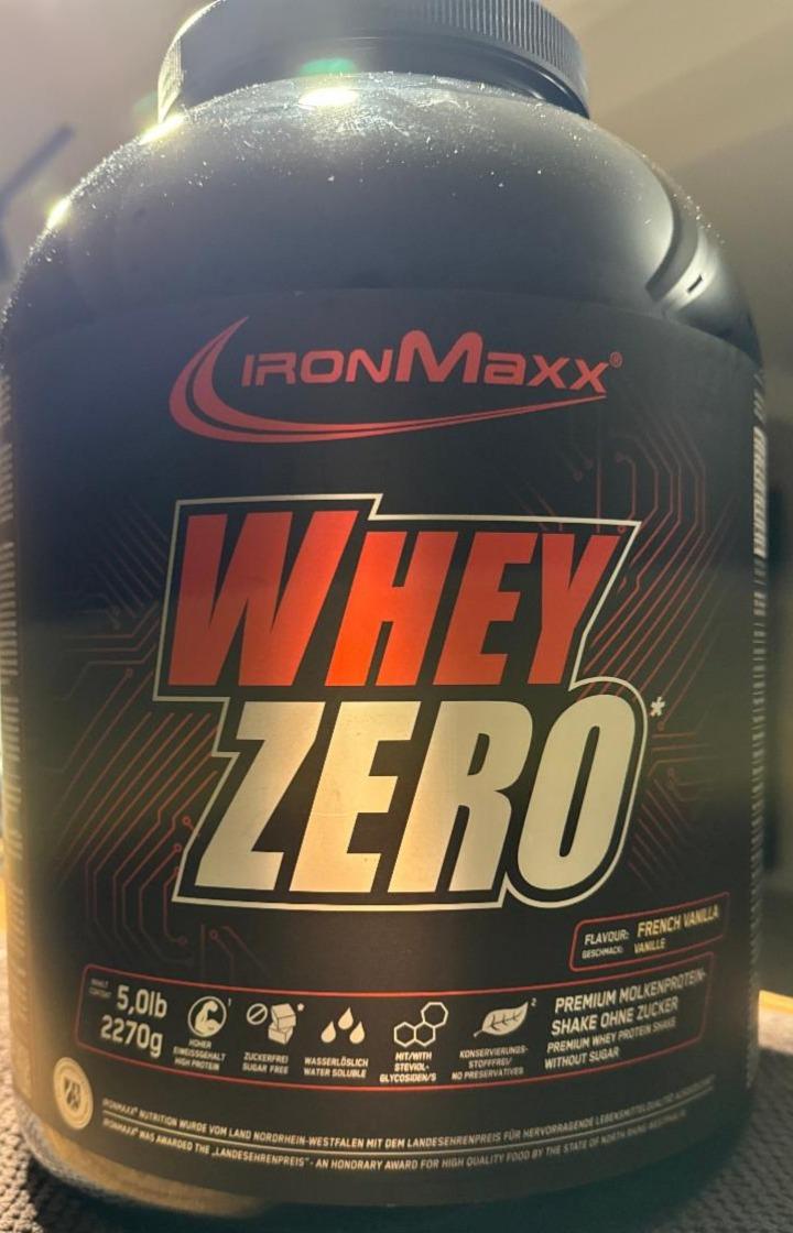 Фото - Whey zero французька ваніль IronMaxx