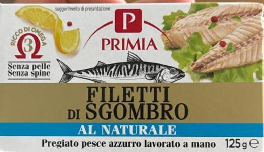 Фото - Filetti di sgombro al naturale Primia