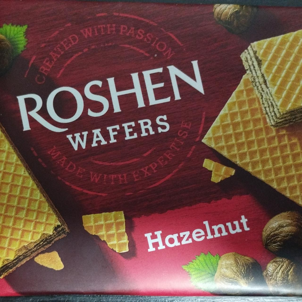 Фото - Вафлі з горіховою начинкою Hazelnut Roshen Рошен
