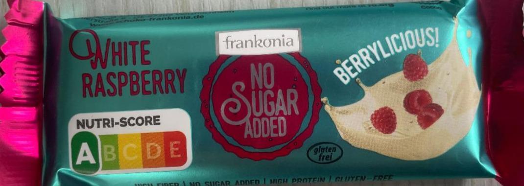 Фото - Батончик White raspberry без додавання цукру Frankonia