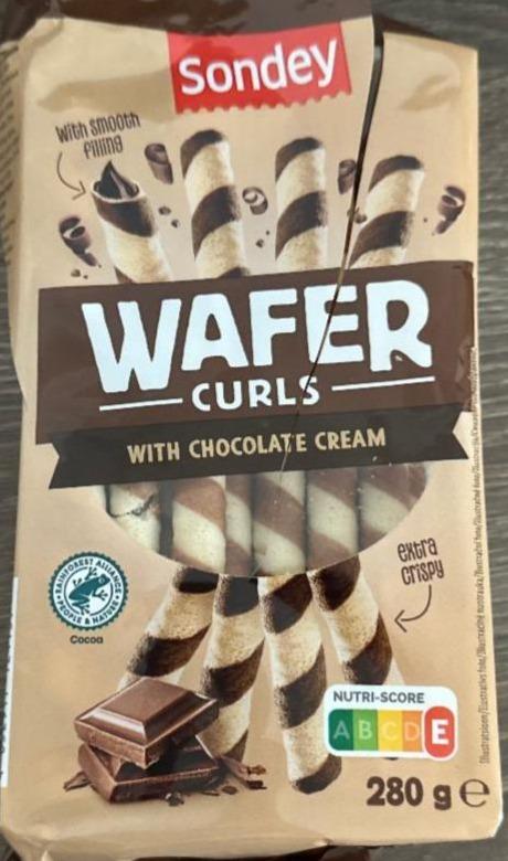 Фото - Wafer curls with chocolate cream Sondey