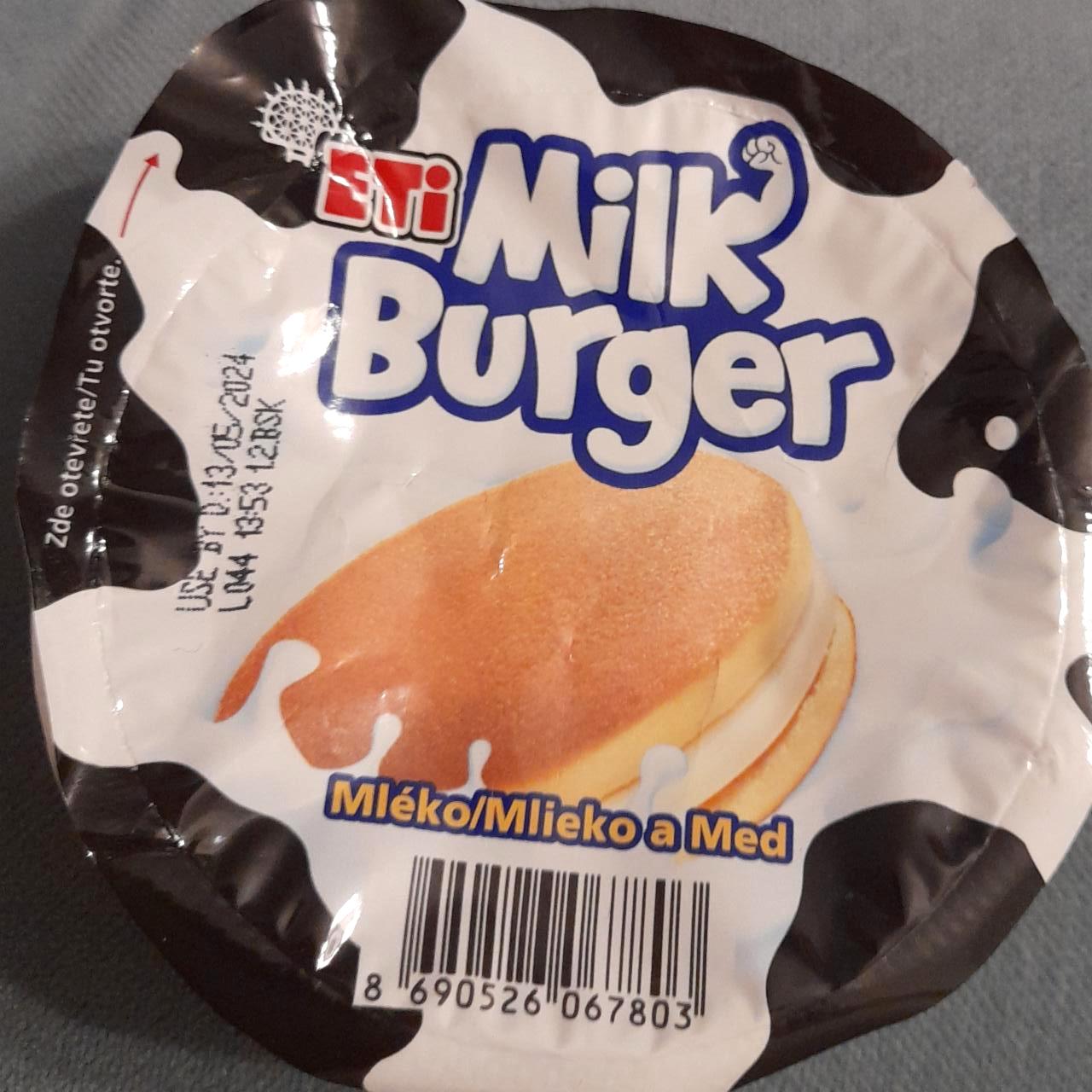 Фото - Печиво з молоком і медом Milk Burger Eti