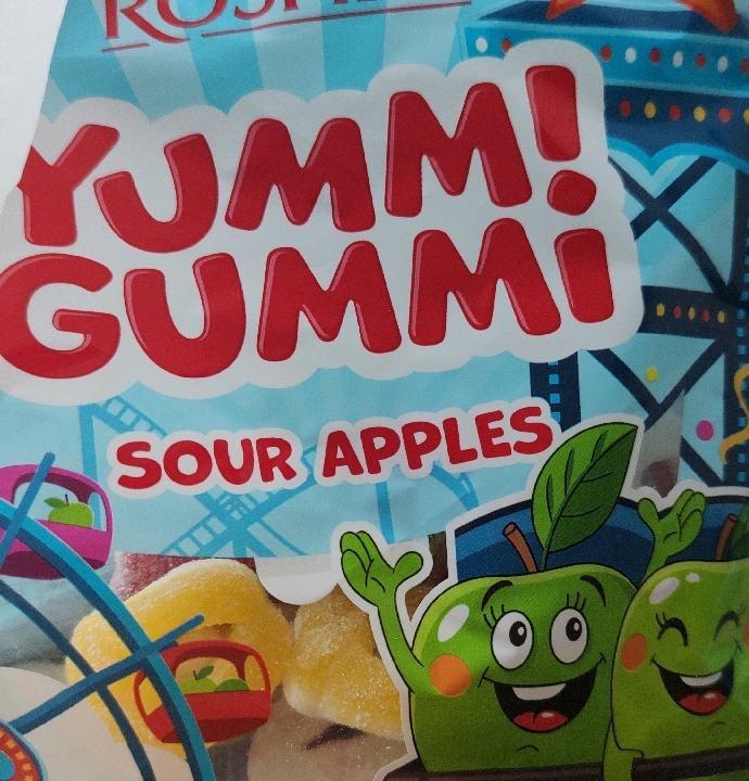 Фото - Цукерки желейні Sour apples Yummi Gummi Roshen