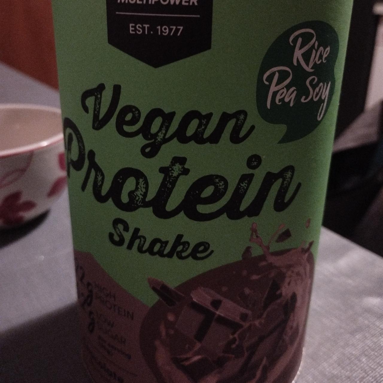 Фото - Протеїн веганський з шоколадним смаком Vegan Protein Chocolate Flavour MultiPower