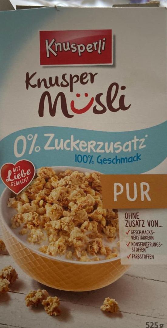Фото - Мюслі Knusper Pur 0% цукру Knusperli