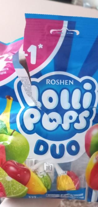 Фото - Карамель зі смаком фруктів та ягід LolliPops Duo Roshen