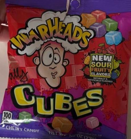 Фото - Cubes sour fruity flavours Warheads