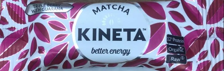 Фото - Енергетичний батончик білка гуарани Потрійна ягода Kineta