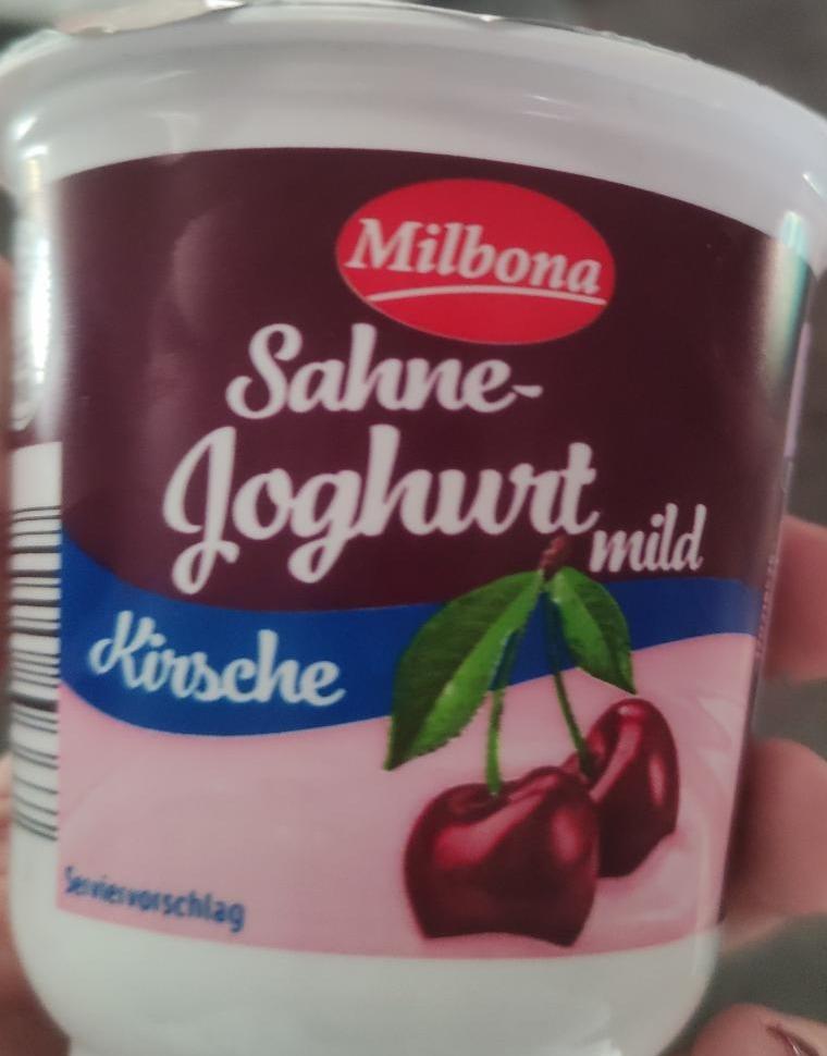Фото - Sahnejoghurt 10% mild mit kirschen Milbona