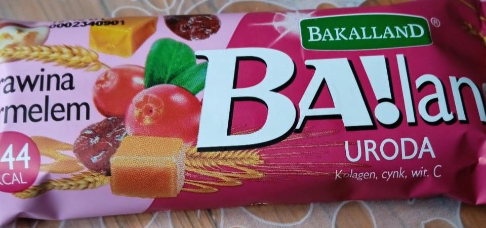 Фото - Батончик журавлина з карамеллю Bakalland Ba! Lans