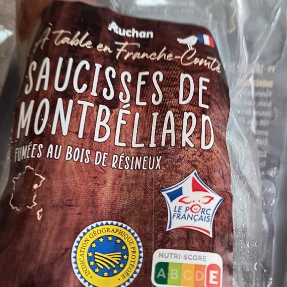 Фото - ковбаса монбельяр копчена Auchan