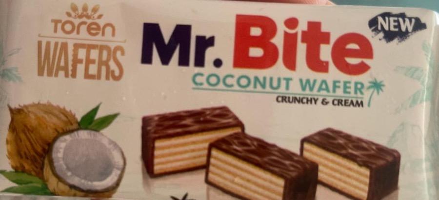 Фото - Coconut wafer crunchy & cream Mr. Bite