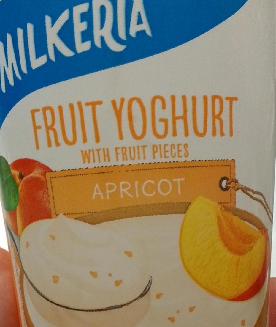 Фото - Йогурт фруктовий зі шматочками абрикосу Fruit Yoghurt Apricot Milkeria