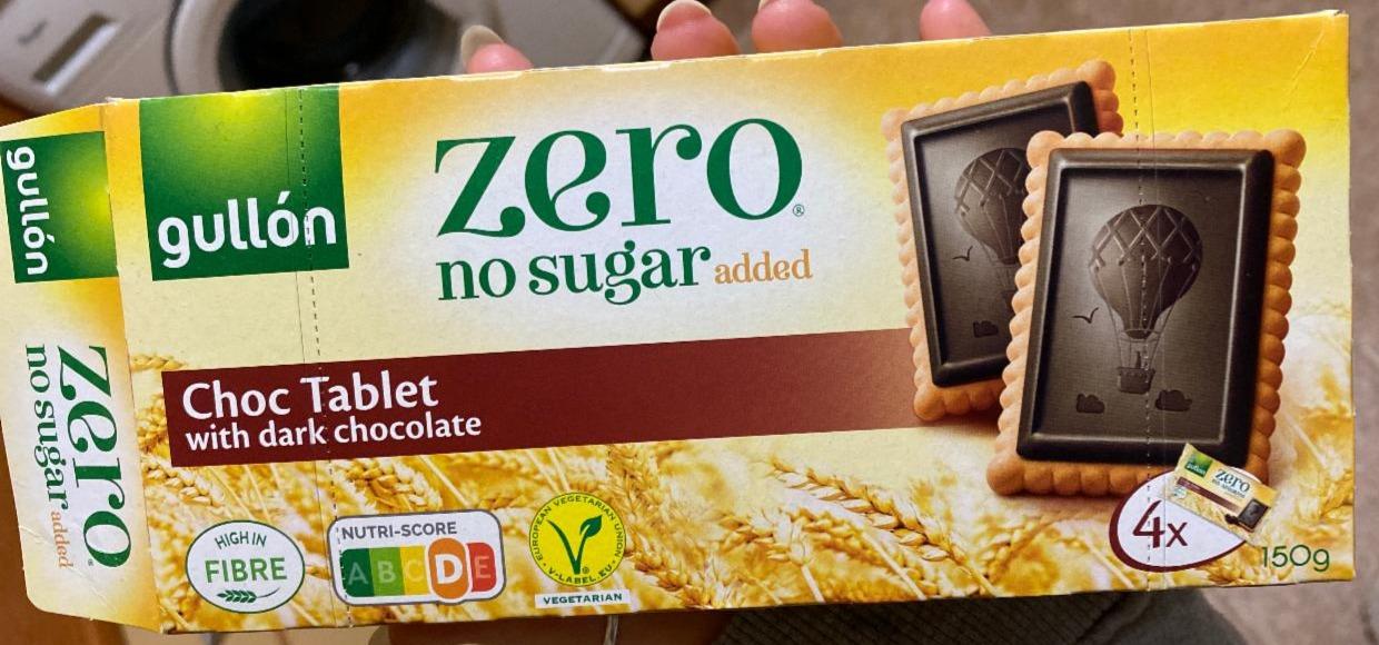 Фото - Печиво шоколадне без цукру Chocolate Biscuits Diet Nature Negro Gullón
