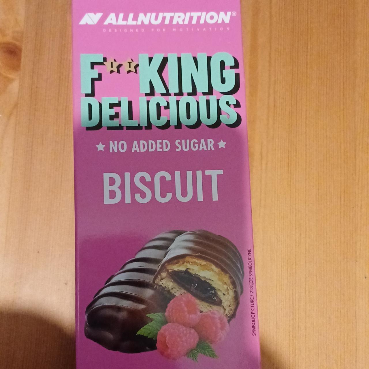 Фото - F**king delicious no added sugar biscuit raspberry chocolate flavor