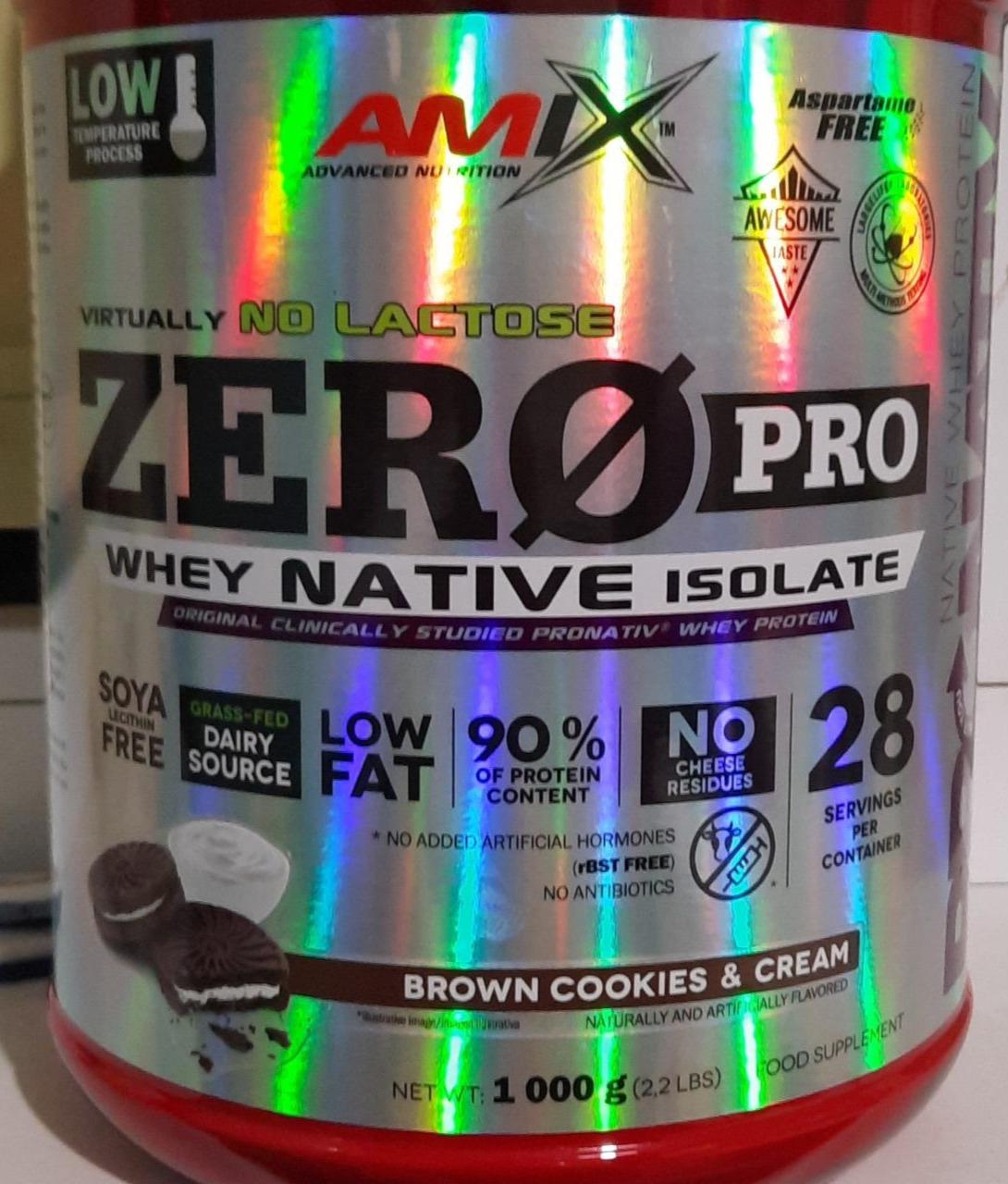 Фото - Whey native isolate Zero Pro Amix