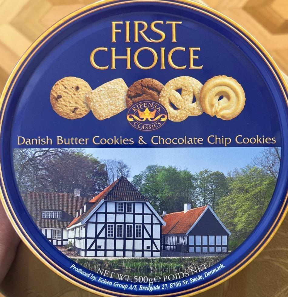 Фото - Danish butter cookies & chocolate chip cookies First Choice