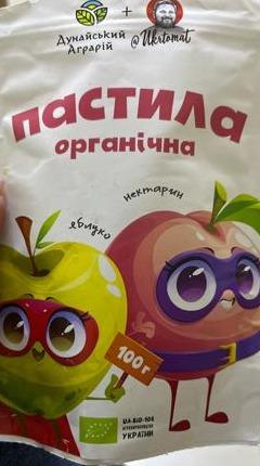 Фото - Пастила органічна яблуко-нектарин Дунайський Аграрій